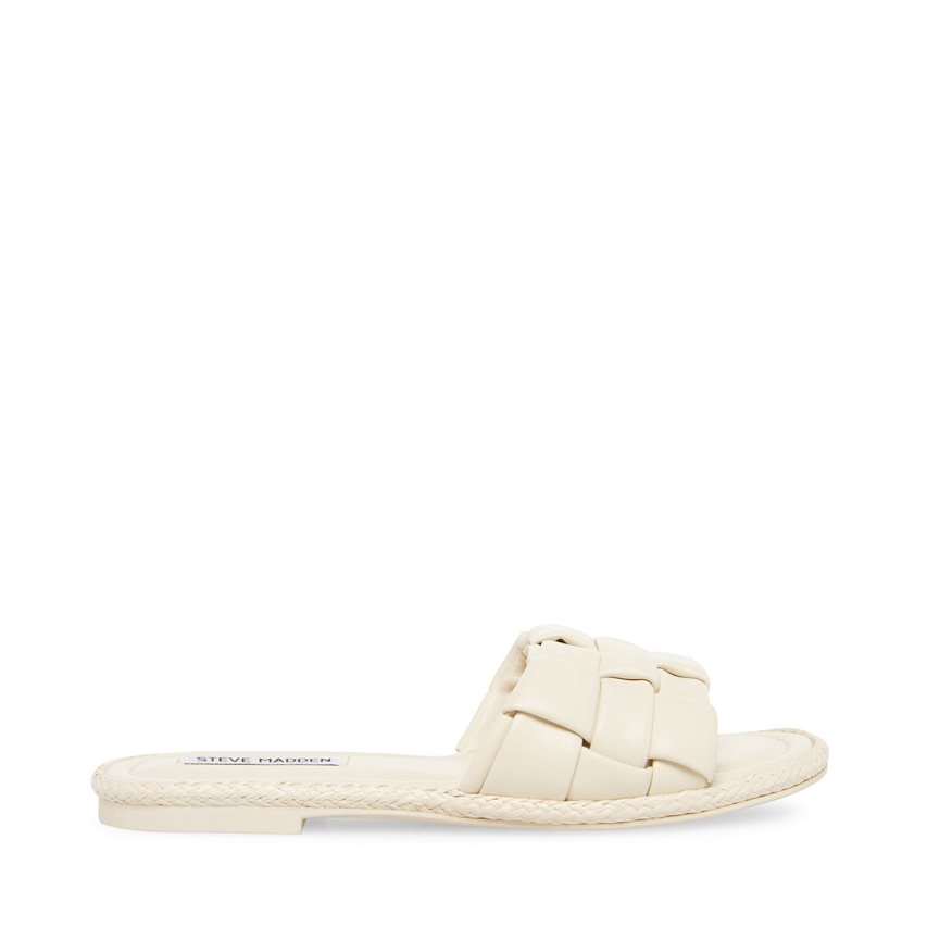 Cream Steve Madden Brina Women\'s Slides | PH 5169QDB